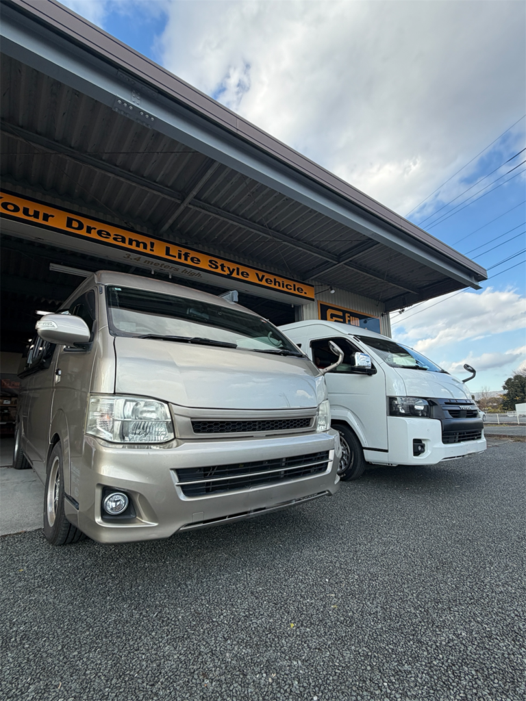 ハイエーストランポ製作はFUNトラクション！内装カスタムおまかせください